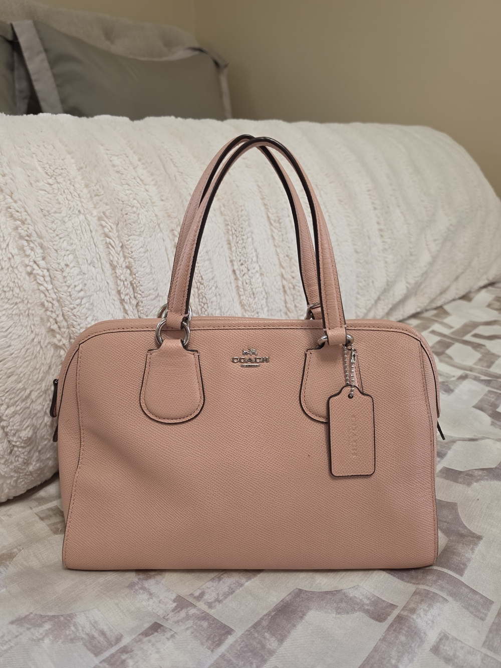 Coach Nolita Pink Leather Satchel Handbag